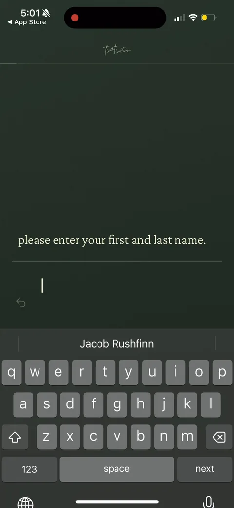 222 onboarding screen 107