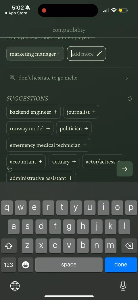 222 onboarding screen 116