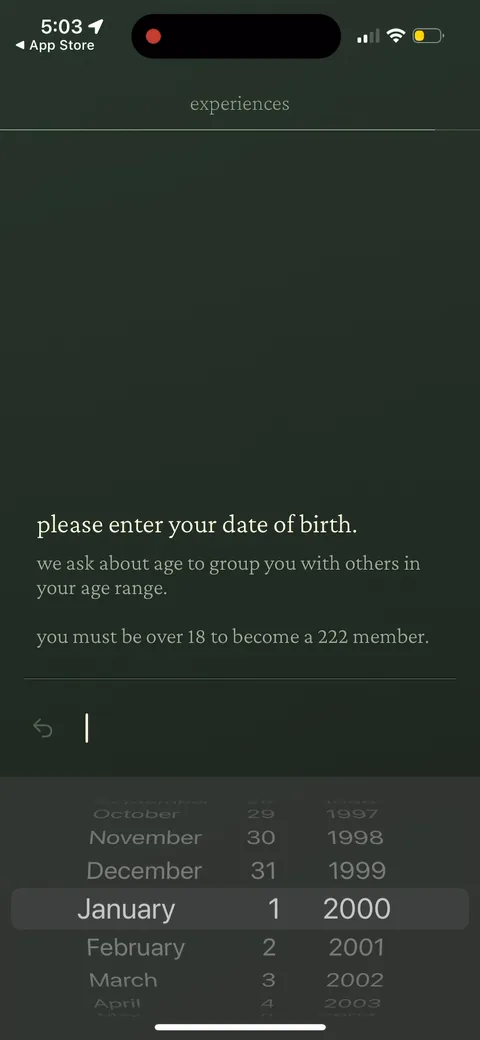 222 onboarding screen 133