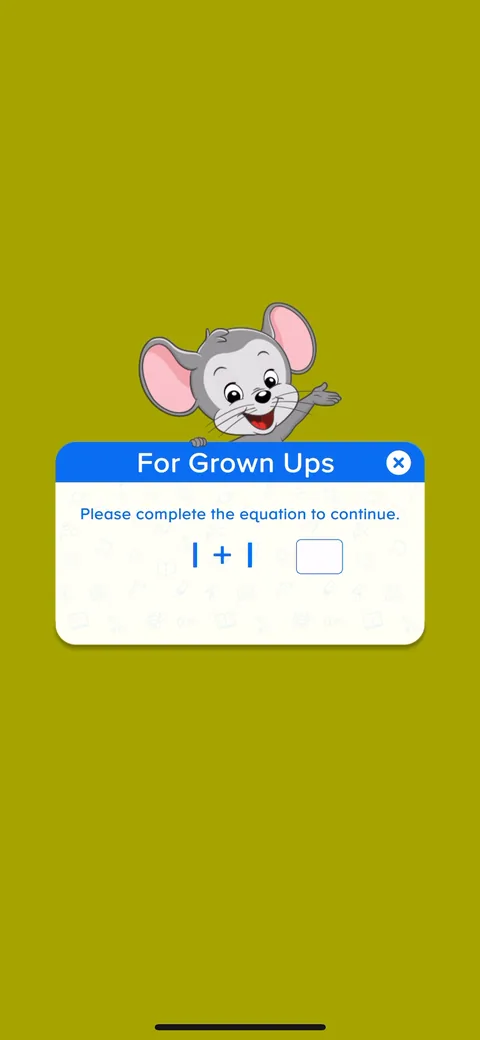 Abcmouse onboarding screen 5: 'For Grown Ups