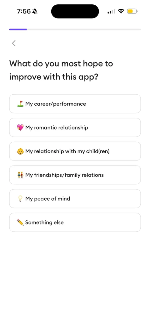 Ahead onboarding screen 18