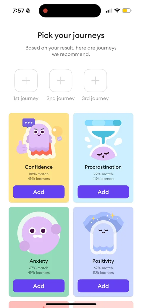 Ahead onboarding screen 36