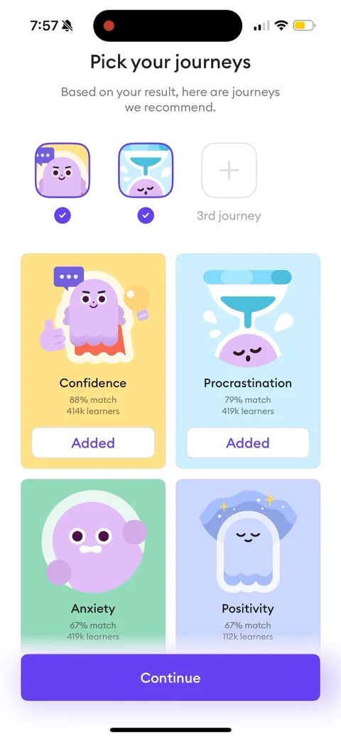 Ahead onboarding screen 39