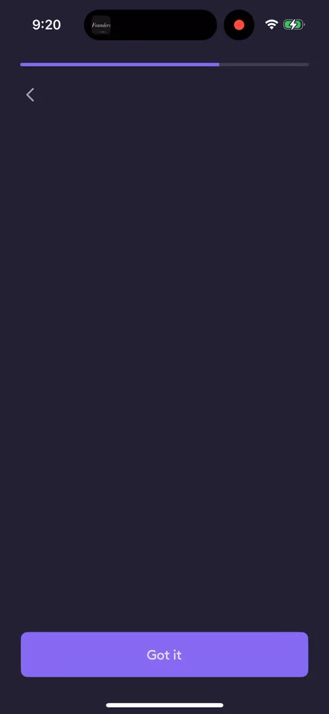 Ahead onboarding screen 6