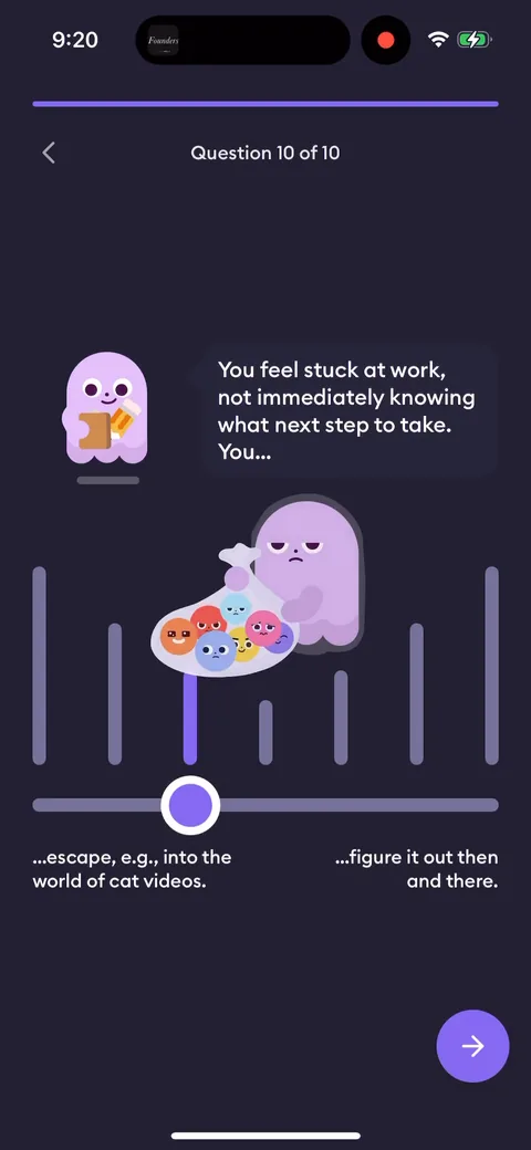 Ahead onboarding screen 7