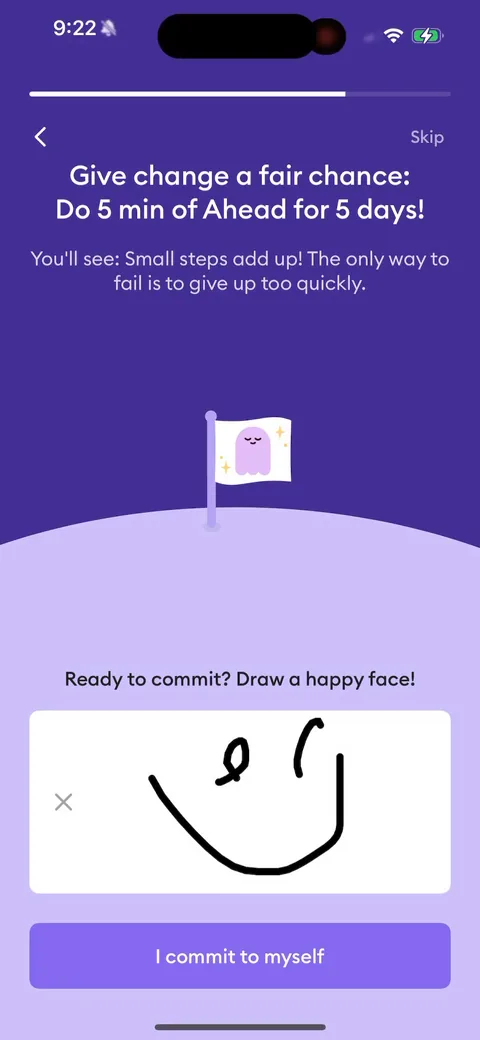 Ahead onboarding screen 34