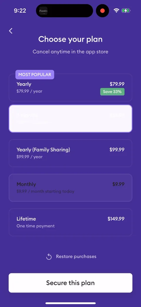 Ahead onboarding screen 39