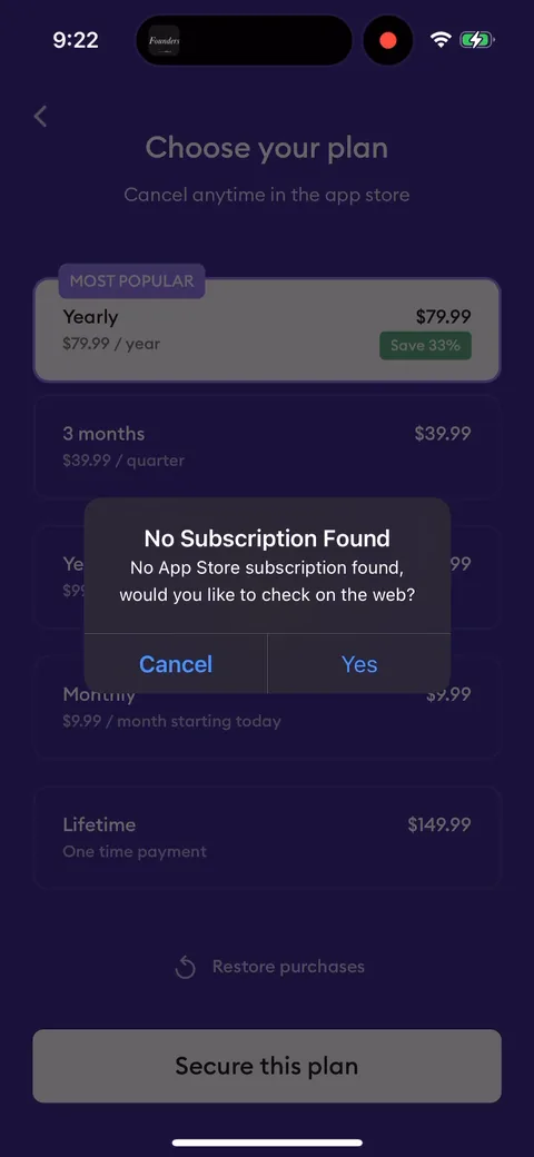 Ahead onboarding screen 40