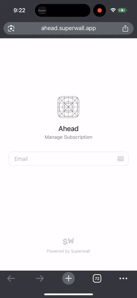 Ahead onboarding screen 44