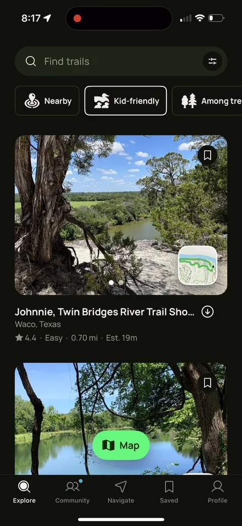 Alltrails onboarding screen 18