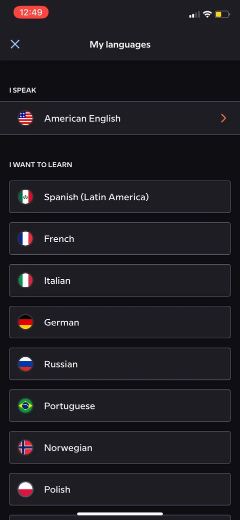 Babbel onboarding screen 6