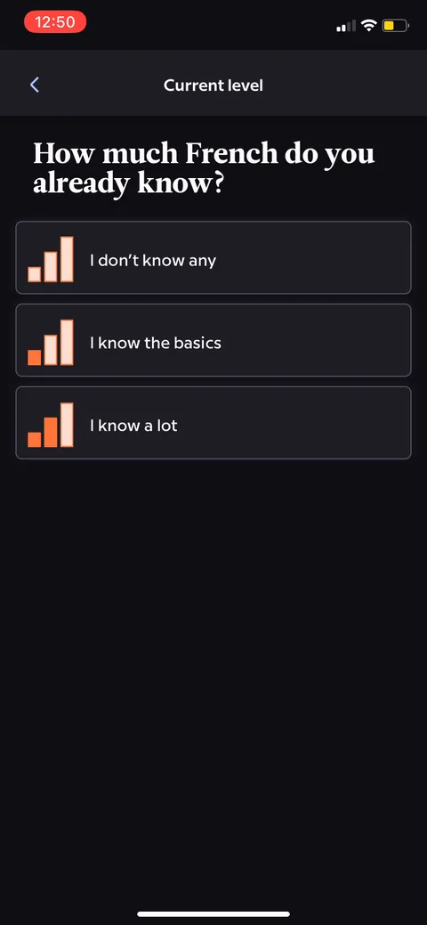 Babbel onboarding screen 10