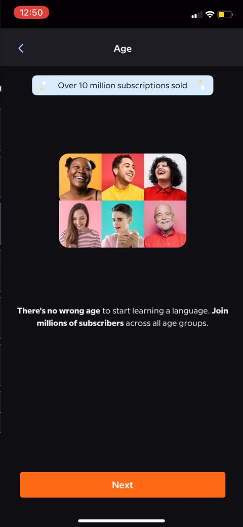 Babbel onboarding screen 18