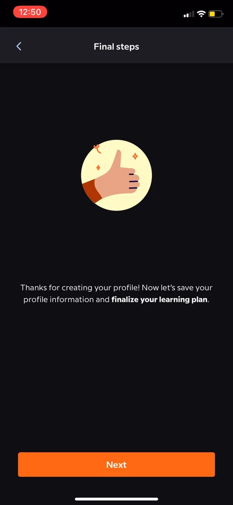 Babbel onboarding screen 21