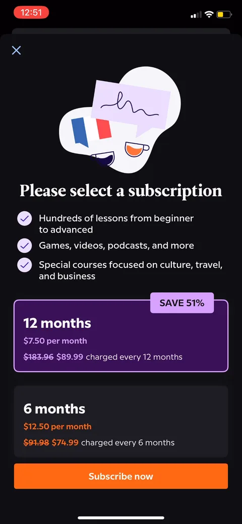 Babbel onboarding screen 34