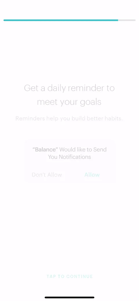 Balance onboarding screen 11