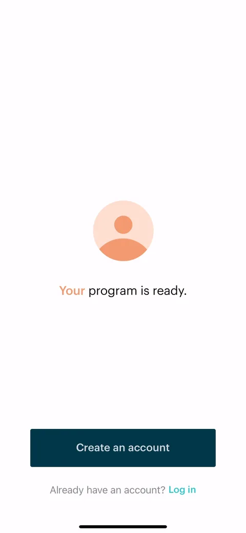 Balance onboarding screen 16: 'Your program is ready