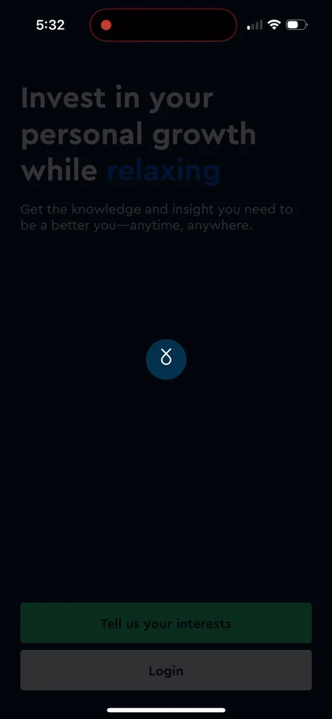 Blinkist onboarding screen 3