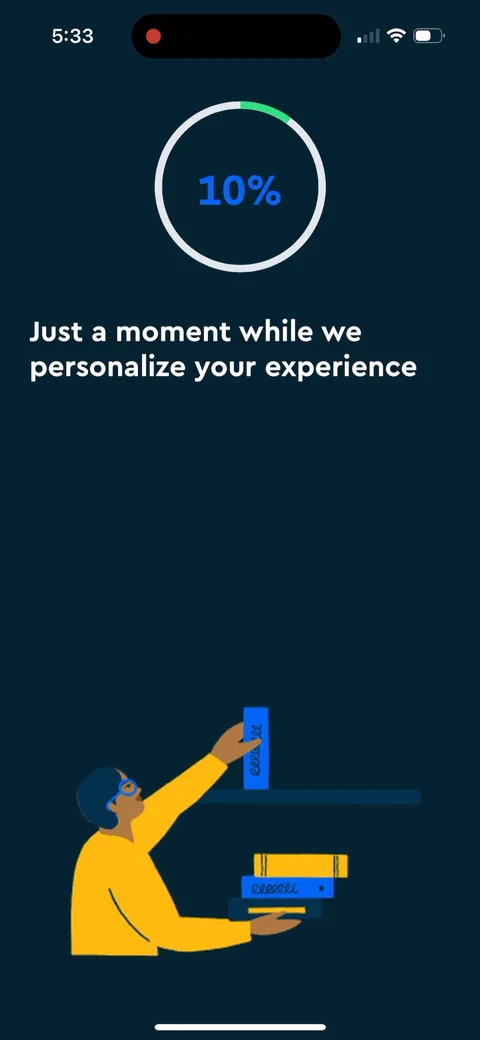 Blinkist onboarding screen 17