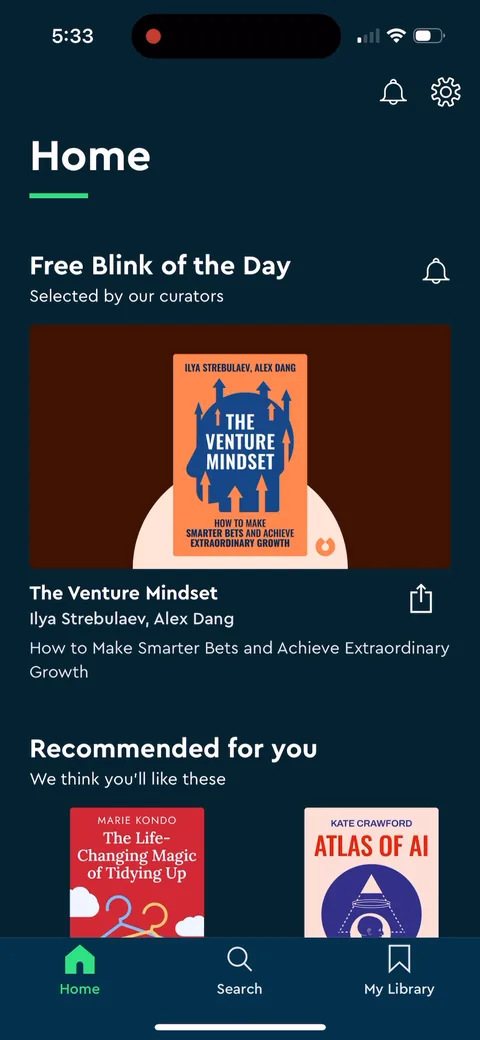 Blinkist onboarding screen 22