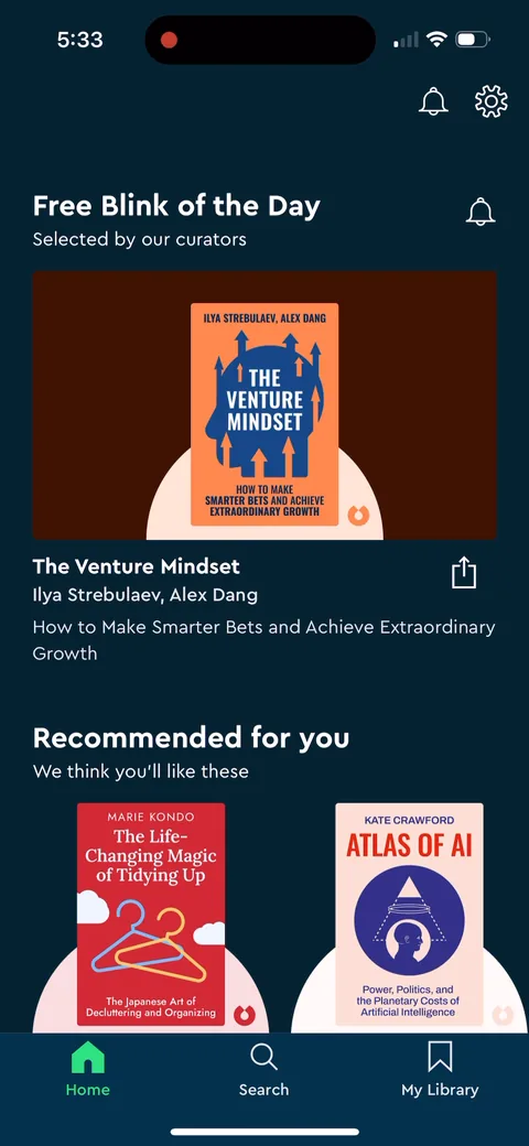 Blinkist onboarding screen 23
