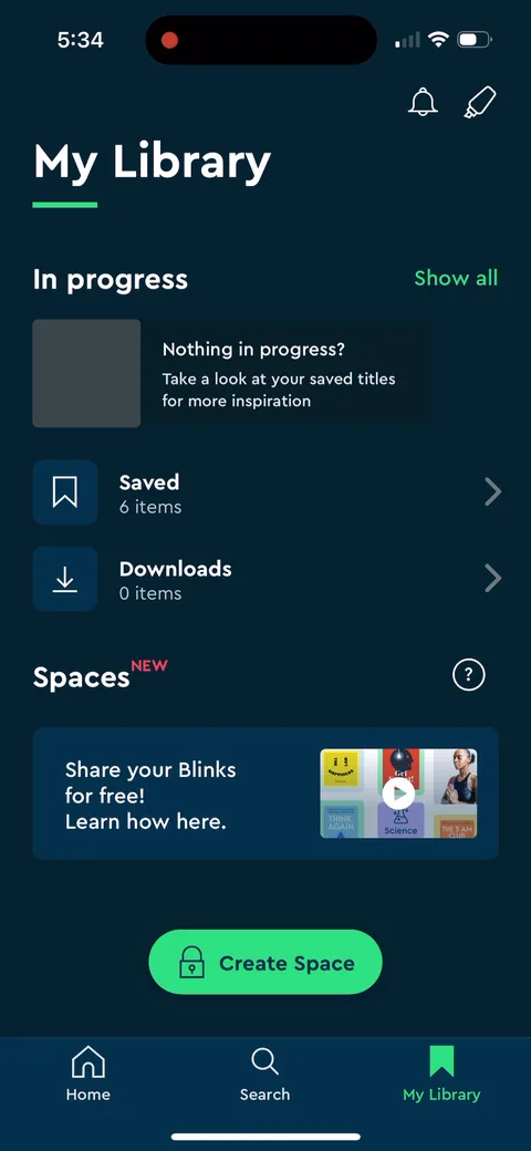 Blinkist onboarding screen 30