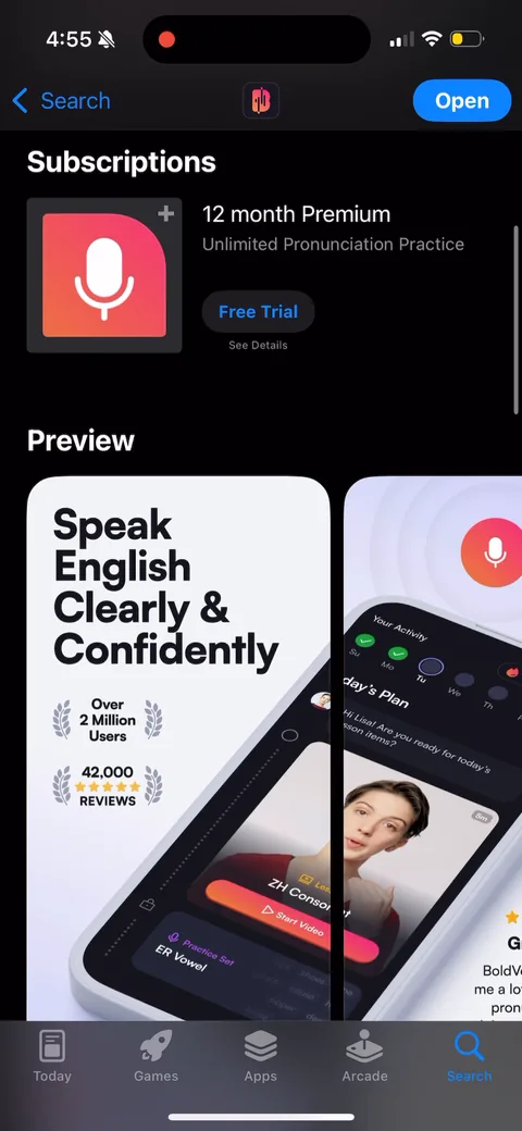BoldVoice onboarding screen 3