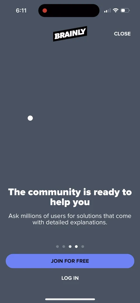 Brainly onboarding screen 10