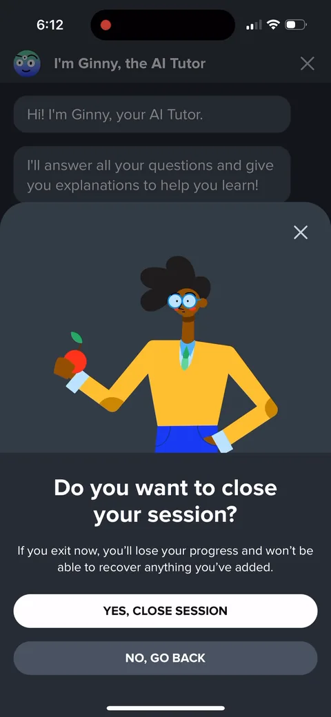 Brainly onboarding screen 31: 'Do you want to close your session