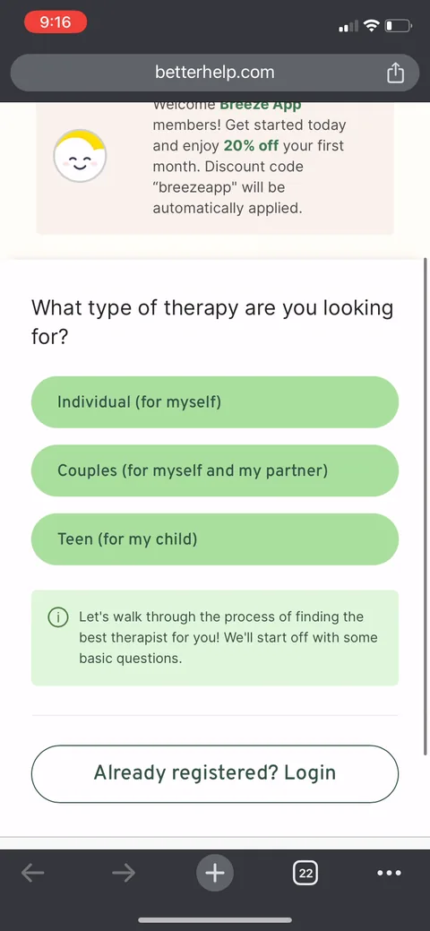 Breeze onboarding screen 59