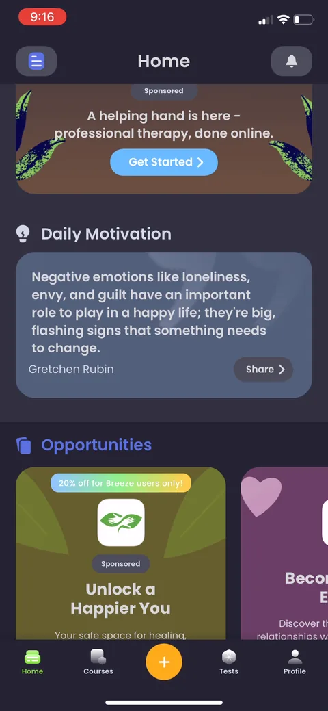 Breeze onboarding screen 66