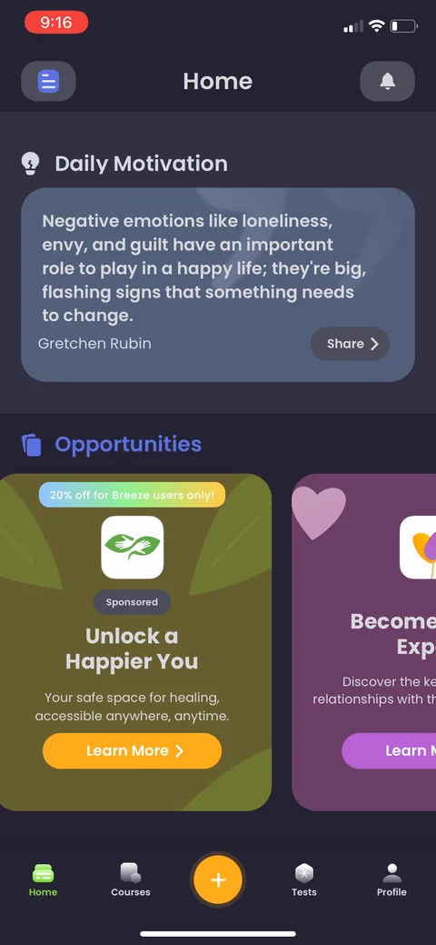 Breeze onboarding screen 67