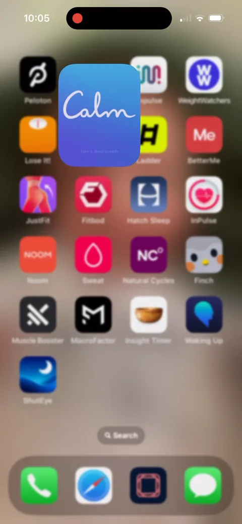 Calm onboarding screen 1