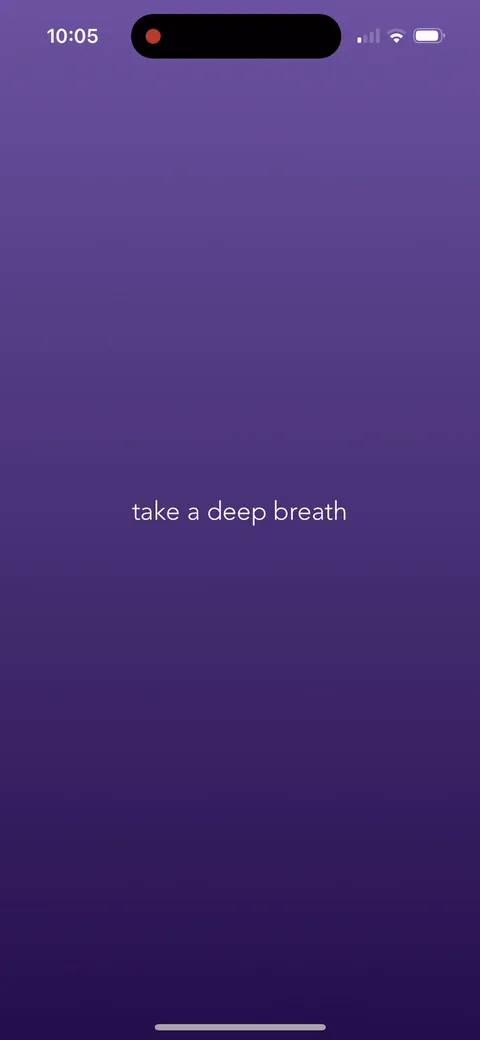 Calm onboarding screen 2