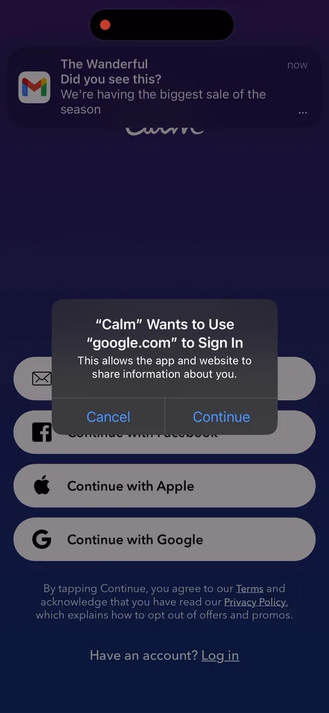 Calm onboarding screen 9