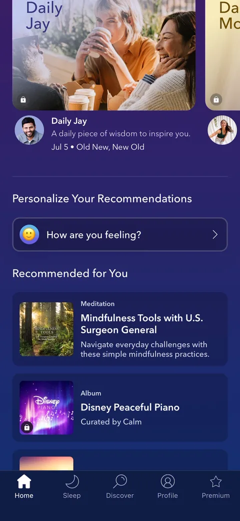 Calm onboarding screen 22
