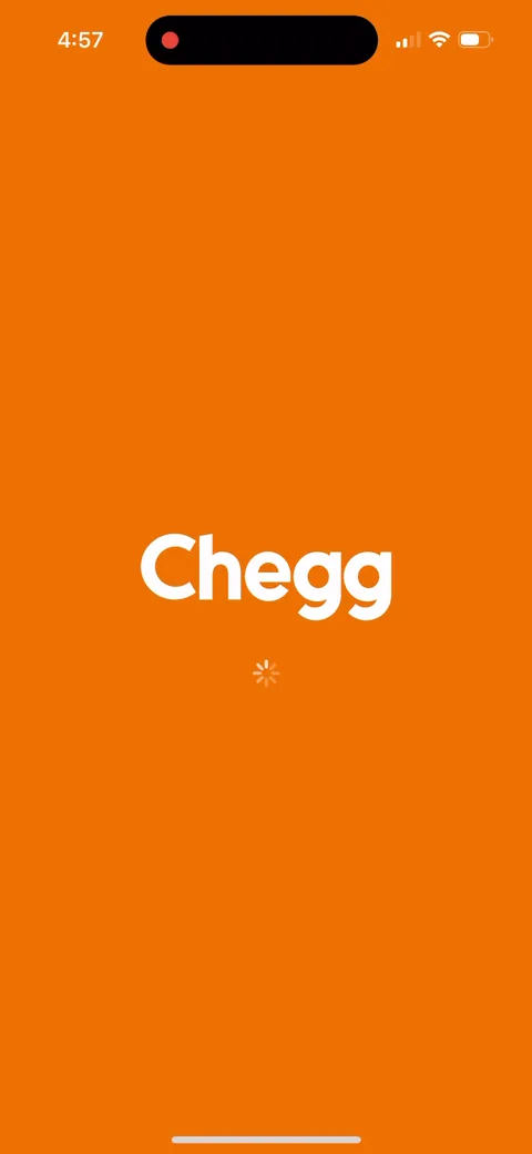 Chegg Study onboarding screen 1