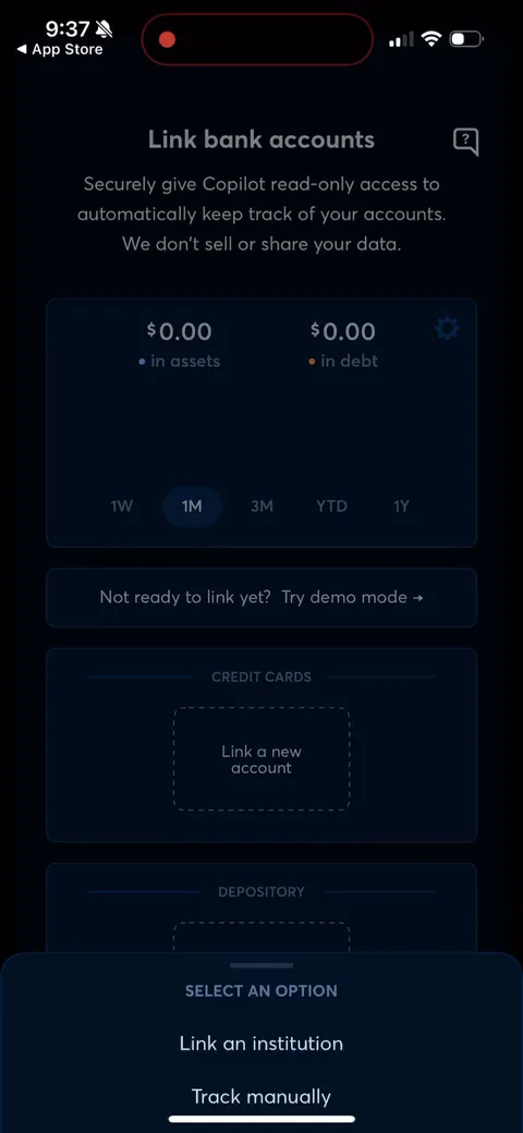 Copilot onboarding screen 100