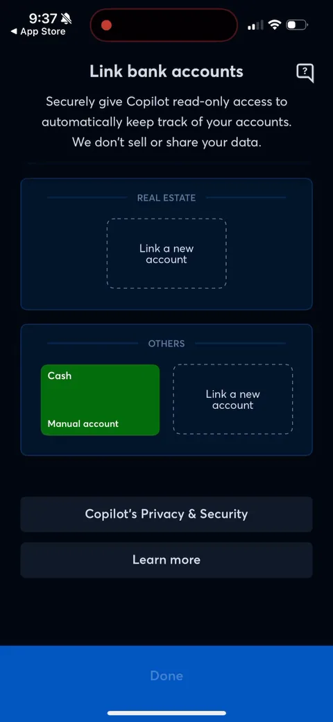 Copilot onboarding screen 105