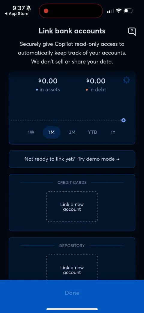 Copilot onboarding screen 106