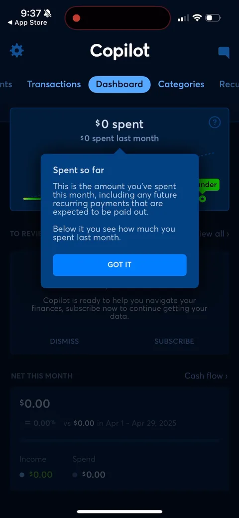 Copilot onboarding screen 117