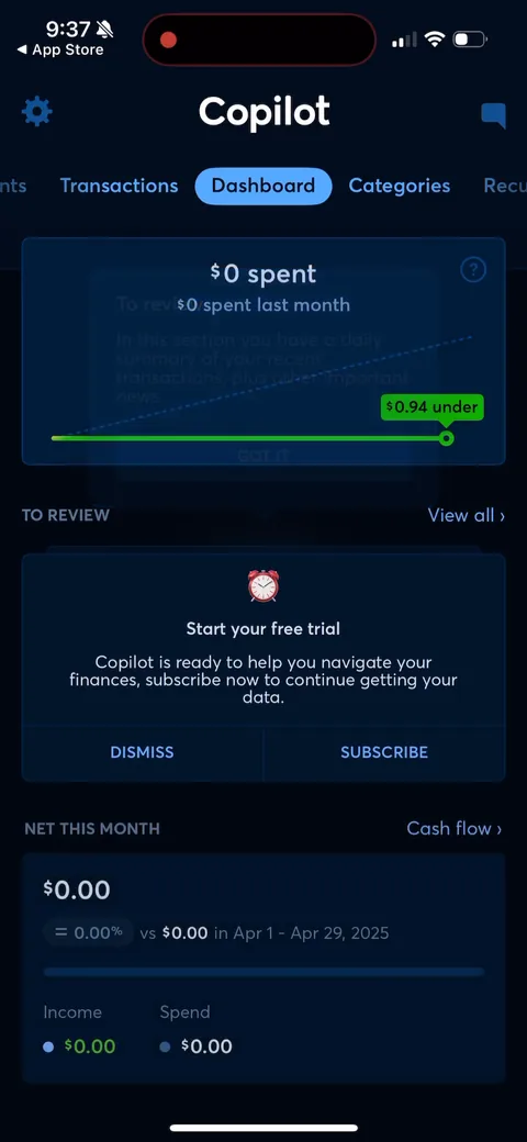 Copilot onboarding screen 122