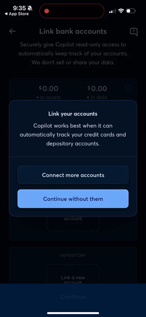 Copilot onboarding screen 13