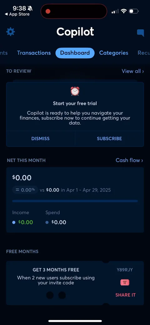 Copilot onboarding screen 136