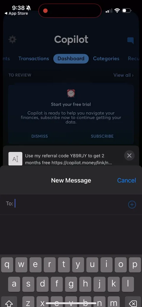 Copilot onboarding screen 139