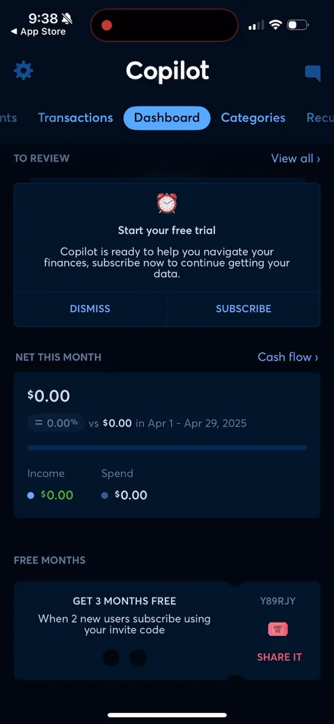 Copilot onboarding screen 144
