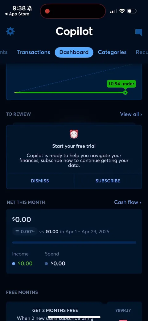 Copilot onboarding screen 145