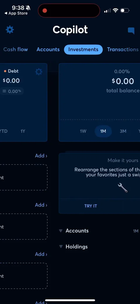 Copilot onboarding screen 153