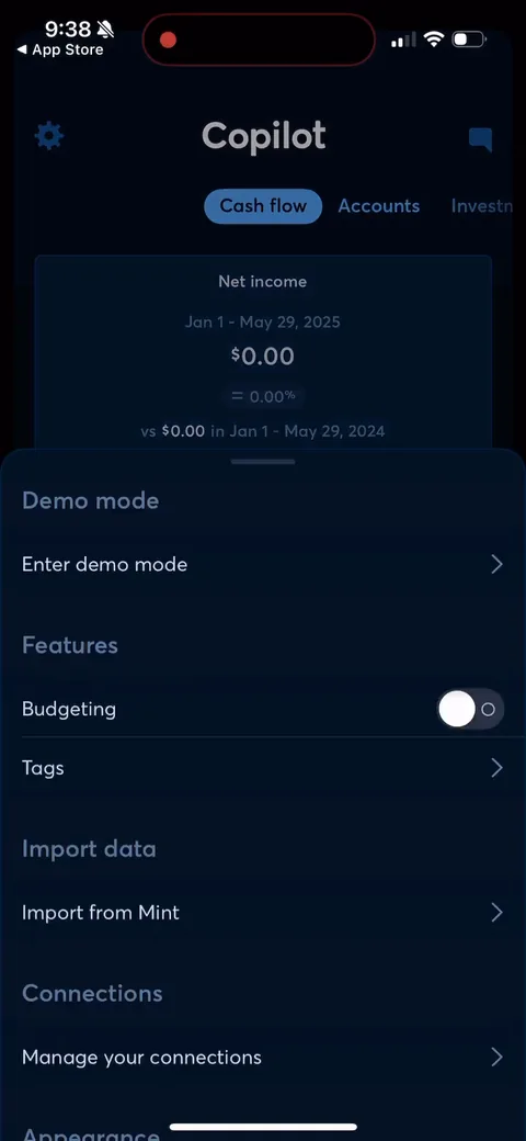 Copilot onboarding screen 157