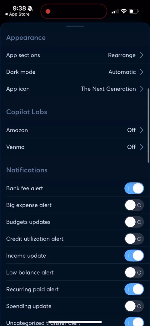 Copilot onboarding screen 160
